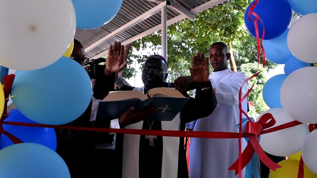 Nairobi Catholic Arch Bishop Philip Anyolo during the opening of a mother and child special unit at Mary Help the Sick Catholic Hospital in Thika town. Photo by Muoki Charles.